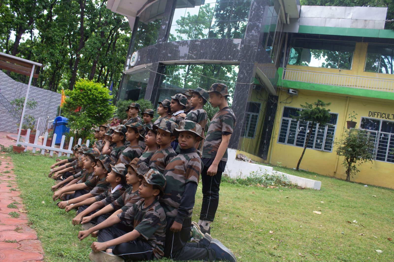 Samvad Junior cadets at the Dehradun camp
